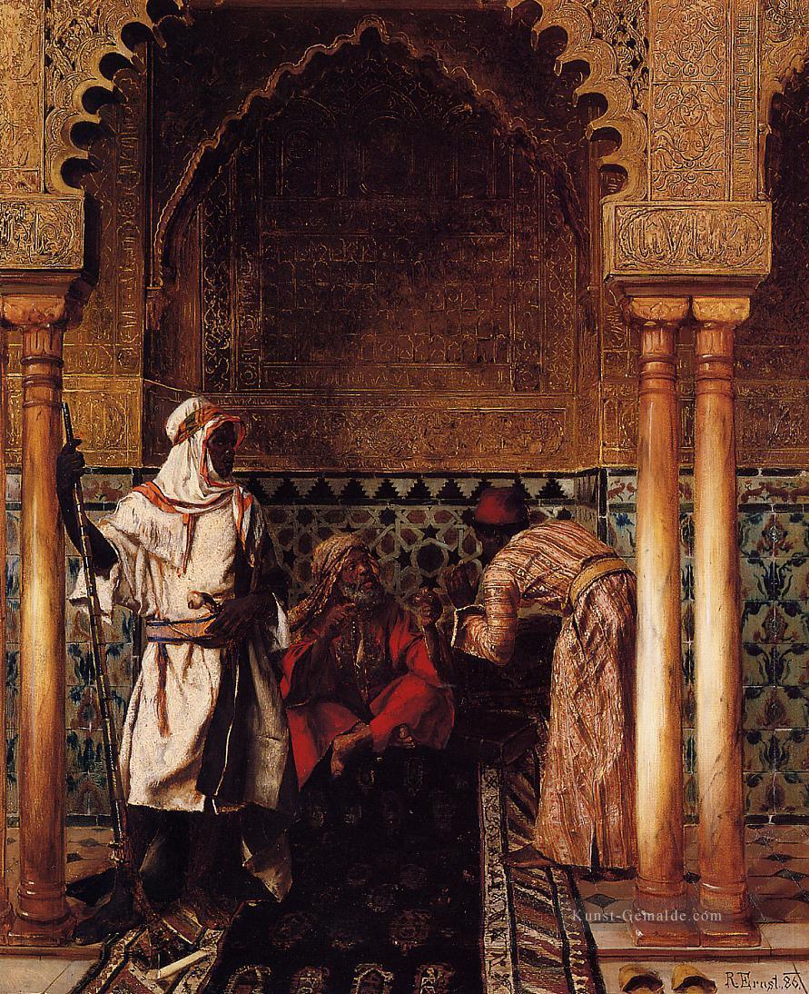 Eine Arabien Sage Araber Maler Rudolf Ernst Ölgemälde
